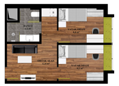 DORM 6- TYPE B ROOM (DOUBLE SUITE WITH COMMON ROOM AND SHARED BATH)